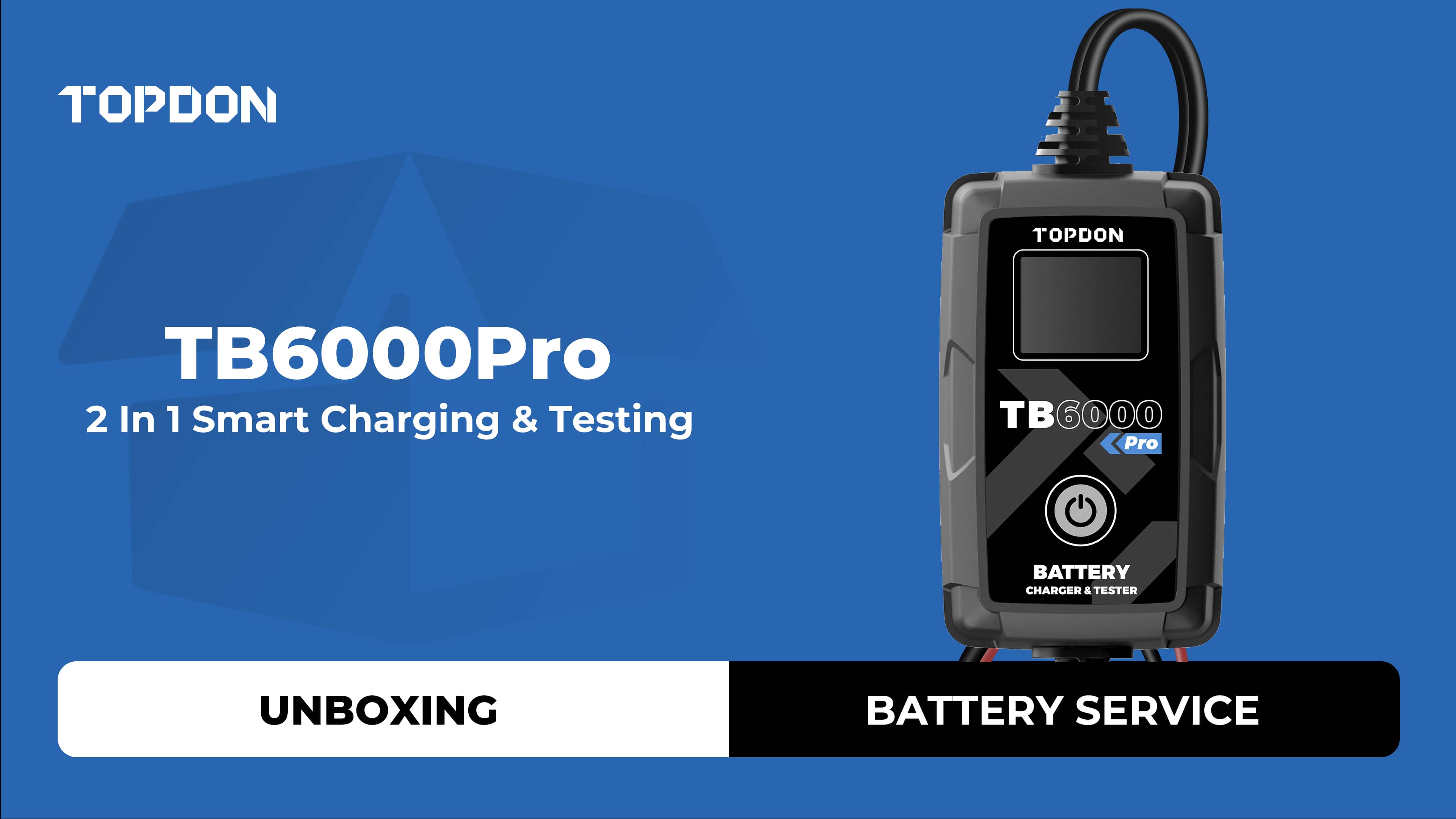 TOPDON TB6000Pro | Unboxing | 2 In 1 Battery Charger and Tester